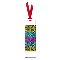 Cmyk Damask Flourish Pattern Small Bookmark