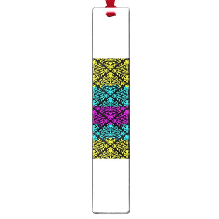 Cmyk Damask Flourish Pattern Large Bookmark