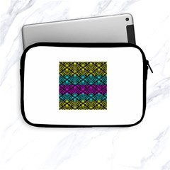 Cmyk Damask Flourish Pattern Apple Ipad Mini Zippered Sleeve by DDesigns