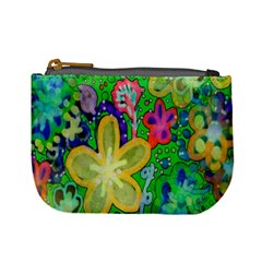 Beautiful Flower Power Batik Coin Change Purse by rokinronda