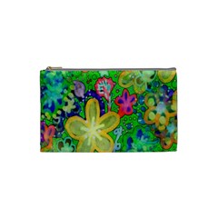 Beautiful Flower Power Batik Cosmetic Bag (small)