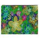 Beautiful Flower Power Batik Cosmetic Bag (XXXL) Front