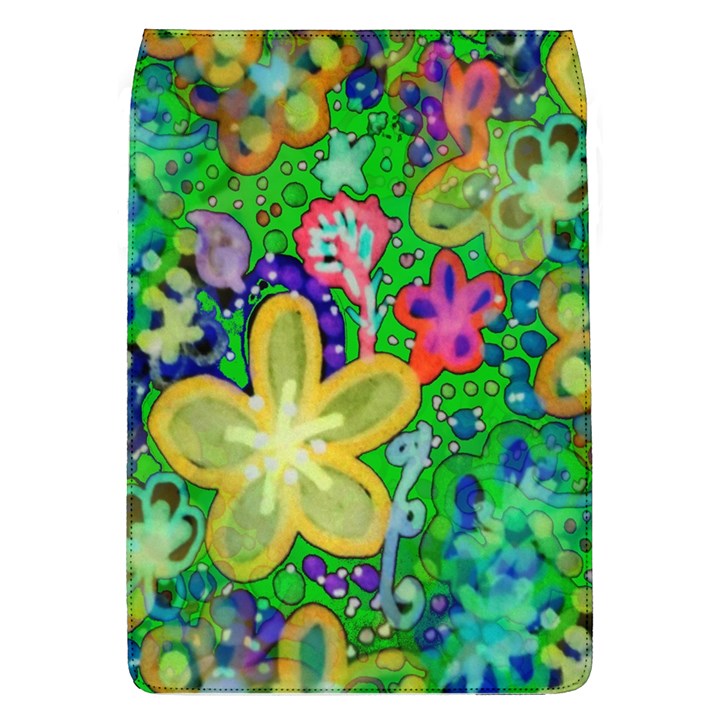 Beautiful Flower Power Batik Removable Flap Cover (Large)