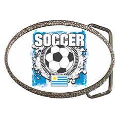 Soccer Uruguay Belt Buckle by MegaSportsFan