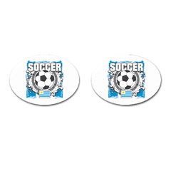 Soccer Uruguay Cufflinks (oval) by MegaSportsFan