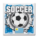 Soccer Uruguay Tile Coaster Front