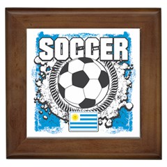 Soccer Uruguay Framed Tile by MegaSportsFan