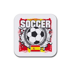 Soccer Spain Rubber Coaster (square) by MegaSportsFan