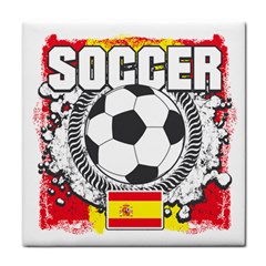 Soccer Spain Face Towel by MegaSportsFan