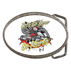 Lets Race Go Karts Belt Buckle by MegaSportsFan