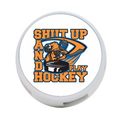 Shut Up And Play Hockey 4-port Usb Hub (one Side)