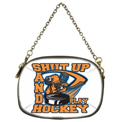 Shut Up And Play Hockey Chain Purse (two Sides) by MegaSportsFan