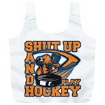 Shut Up and Play Hockey Full Print Recycle Bag (XL) Front