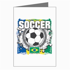 Soccer Brazil Greeting Card