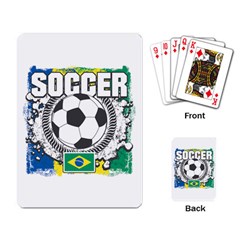 Soccer Brazil Playing Cards Single Design by MegaSportsFan