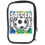 Soccer Brazil Compact Camera Leather Case Front