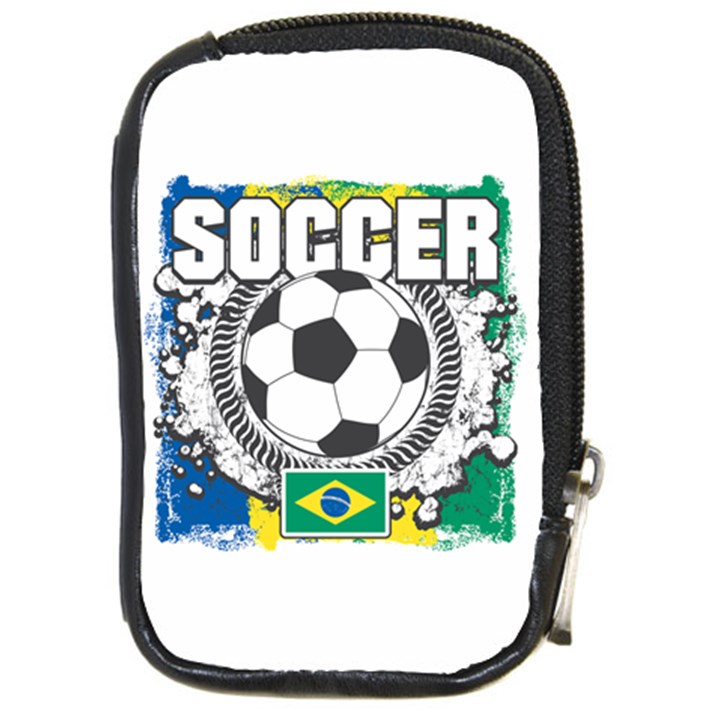 Soccer Brazil Compact Camera Leather Case