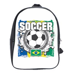 Soccer Brazil School Bag (large) by MegaSportsFan