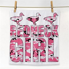 Redneck Girl Pink Camouflage Ducks Face Towel