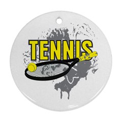 Tennis Ornament (round) by MegaSportsFan