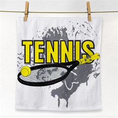 Tennis Face Towel by MegaSportsFan