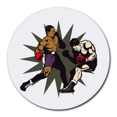 Knockout Boxing Round Mousepad by MegaSportsFan