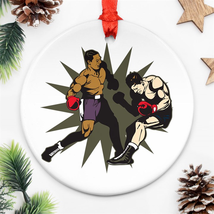 Knockout Boxing Ornament (Round)