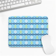 Anchors & Boat Wheels Small Mouse Pad (rectangle) by StuffOrSomething