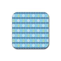 Anchors & Boat Wheels Drink Coaster (square) by StuffOrSomething