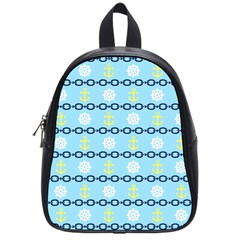 Anchors & Boat Wheels School Bag (small) by StuffOrSomething