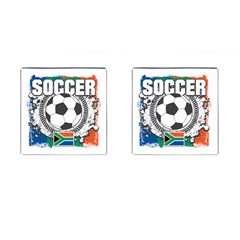 Soccer South Africa Cufflinks (square) by MegaSportsFan