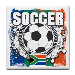 Soccer South Africa Tile Coaster by MegaSportsFan