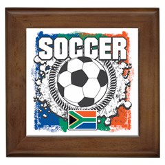 Soccer South Africa Framed Tile by MegaSportsFan