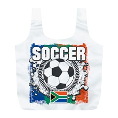 Soccer South Africa Full Print Recycle Bag (l) by MegaSportsFan