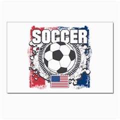 Soccer United States Of America Postcard 4 x 6  (pkg Of 10) by MegaSportsFan