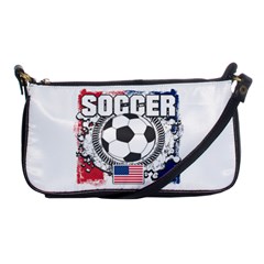 Soccer United States Of America Shoulder Clutch Bag by MegaSportsFan