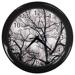 Tree Wall Clock (black)