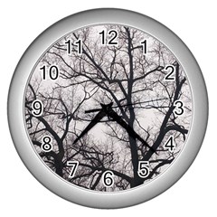 Tree Wall Clock (silver)