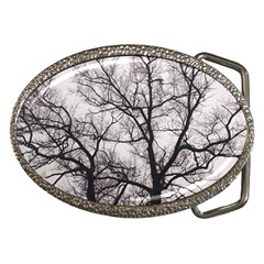 Tree Belt Buckle (oval)