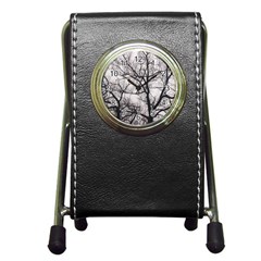 Tree Stationery Holder Clock