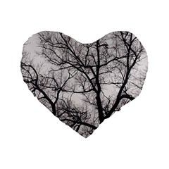 Tree 16  Premium Heart Shape Cushion  by DmitrysTravels