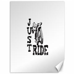 Black Just Ride Motorcycles Canvas 36  X 48  by creationsbytom