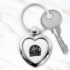 Ride Vintage Motorcycles Key Chain (heart)