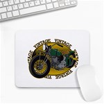 Vintage Style Motorcycle Small Mousepad Front