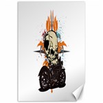 Skull Classic Motorcycle Canvas 24  x 36  23.35 x34.74  Canvas - 1