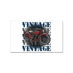 Vintage Motorcycle Multiple Text Shadows Sticker (rectangular) by creationsbytom