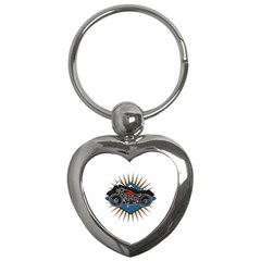 Classic Vintage Motorcycle Key Chain (heart)