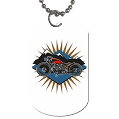 Classic Vintage Motorcycle Dog Tag (one Side) by creationsbytom