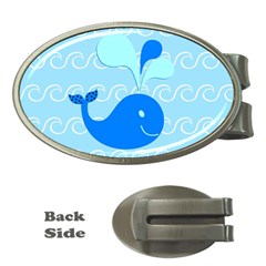 Playing In The Waves Money Clip (oval) by StuffOrSomething