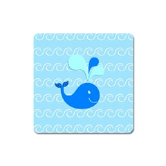 Playing In The Waves Magnet (square) by StuffOrSomething